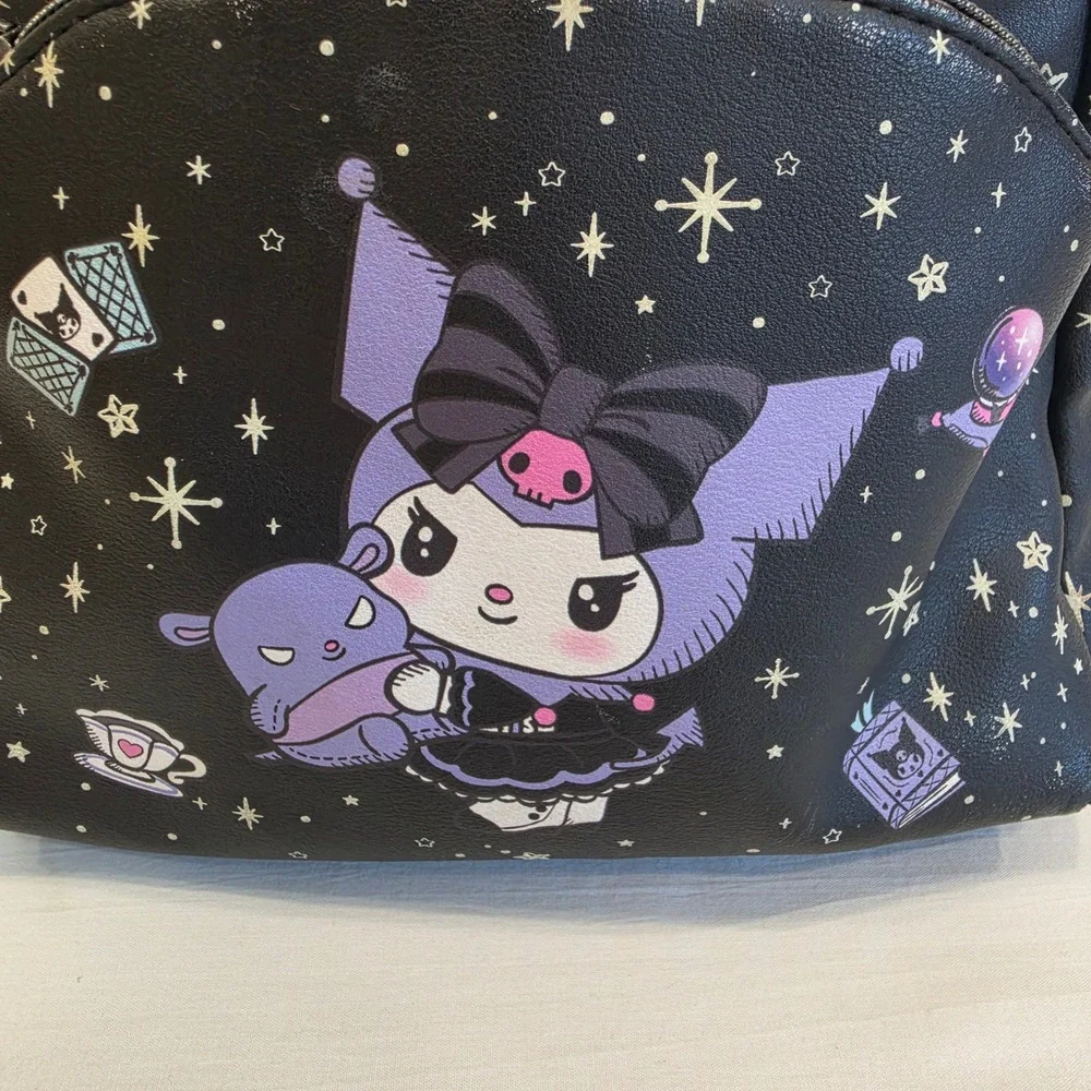 Sanrio Loungefly Kuromi Fortune Teller Celestial Star Mini Backpack Black